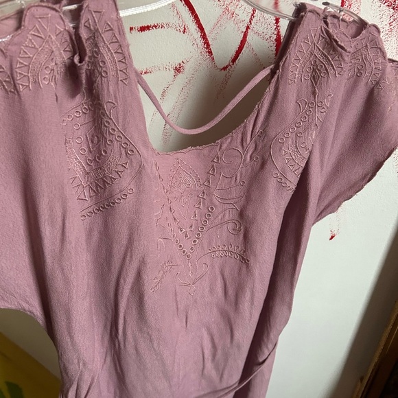 Lush Lavender Women's Top with Tie Detail Size S - Picture 9 of 16